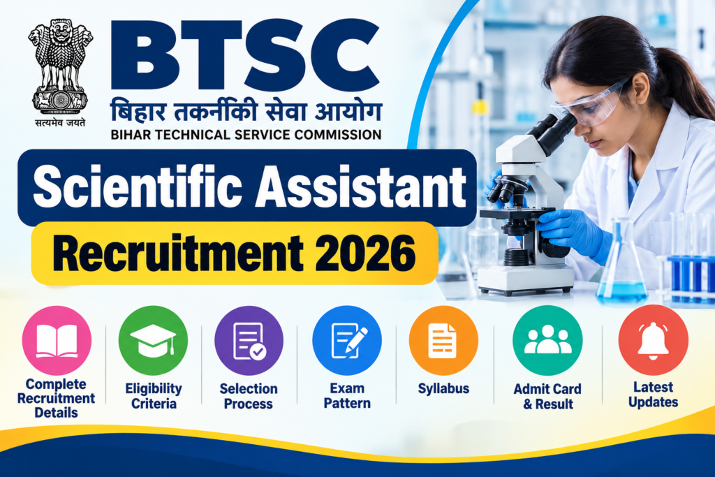 BTSC Scientific Assistant 2026